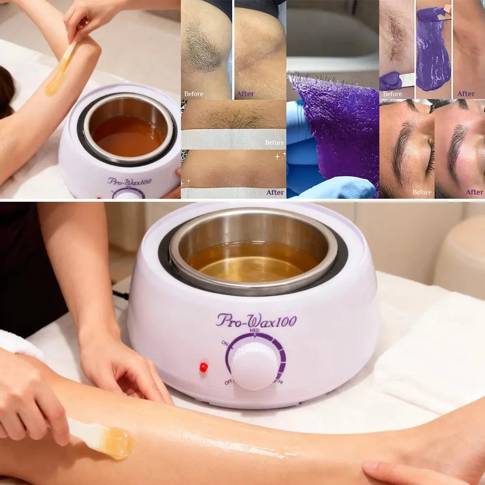 LULAA Electric Wax Warmer and Heater for Soft Paraffin for Hair Removal with Adjustable Temperature for Salon Quality for Home TwinTilt Steel Pet Feeder