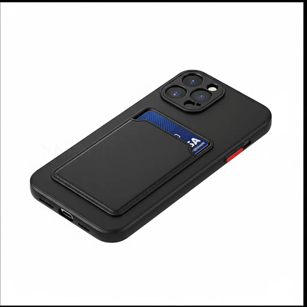 Plånboksfodral i Silikon för iPhone – Korthållare Navy TwinTilt Steel Pet Feeder