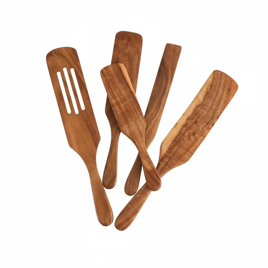 Teak Wood Cooking Spatula for Salad and Cooking TwinTilt Steel Pet Feeder