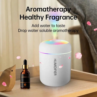 180ML Mini Air Humidifier USB Electric Aroma Diffuser Essential Oil Purifier Aromatherapy Mist Maker Lights For Car Home Bedroom WHITE TwinTilt Steel Pet Feeder