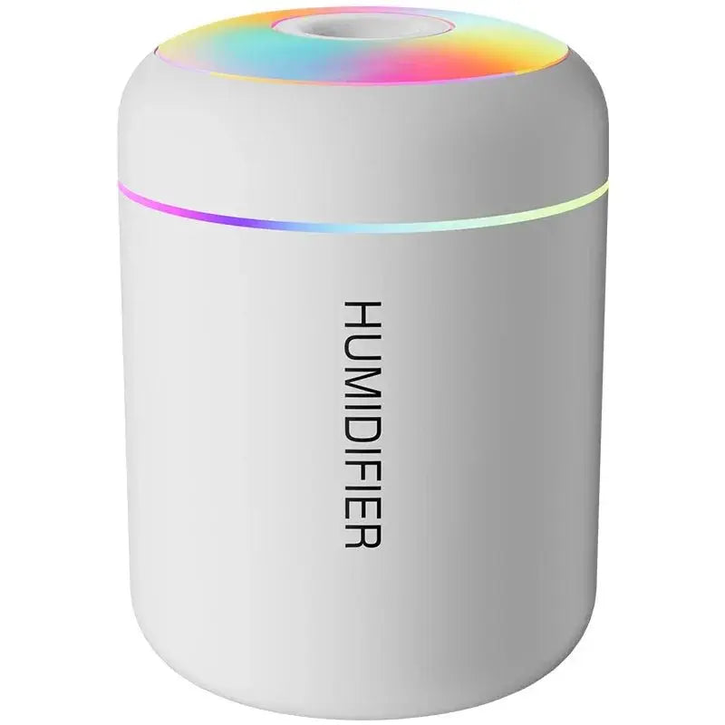 180ML Mini Air Humidifier USB Electric Aroma Diffuser Essential Oil Purifier Aromatherapy Mist Maker Lights For Car Home Bedroom WHITE TwinTilt Steel Pet Feeder