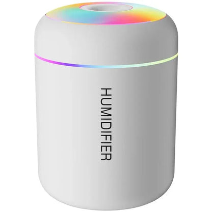 180ML Mini Air Humidifier USB Electric Aroma Diffuser Essential Oil Purifier Aromatherapy Mist Maker Lights For Car Home Bedroom WHITE TwinTilt Steel Pet Feeder