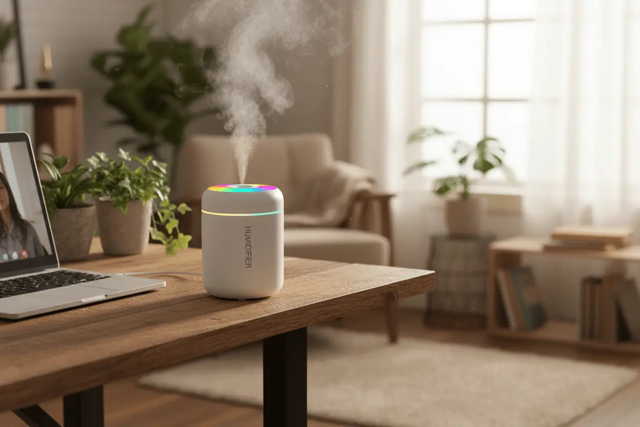 180ML Mini Air Humidifier USB Electric Aroma Diffuser Essential Oil Purifier Aromatherapy Mist Maker Lights For Car Home Bedroom black TwinTilt Steel Pet Feeder