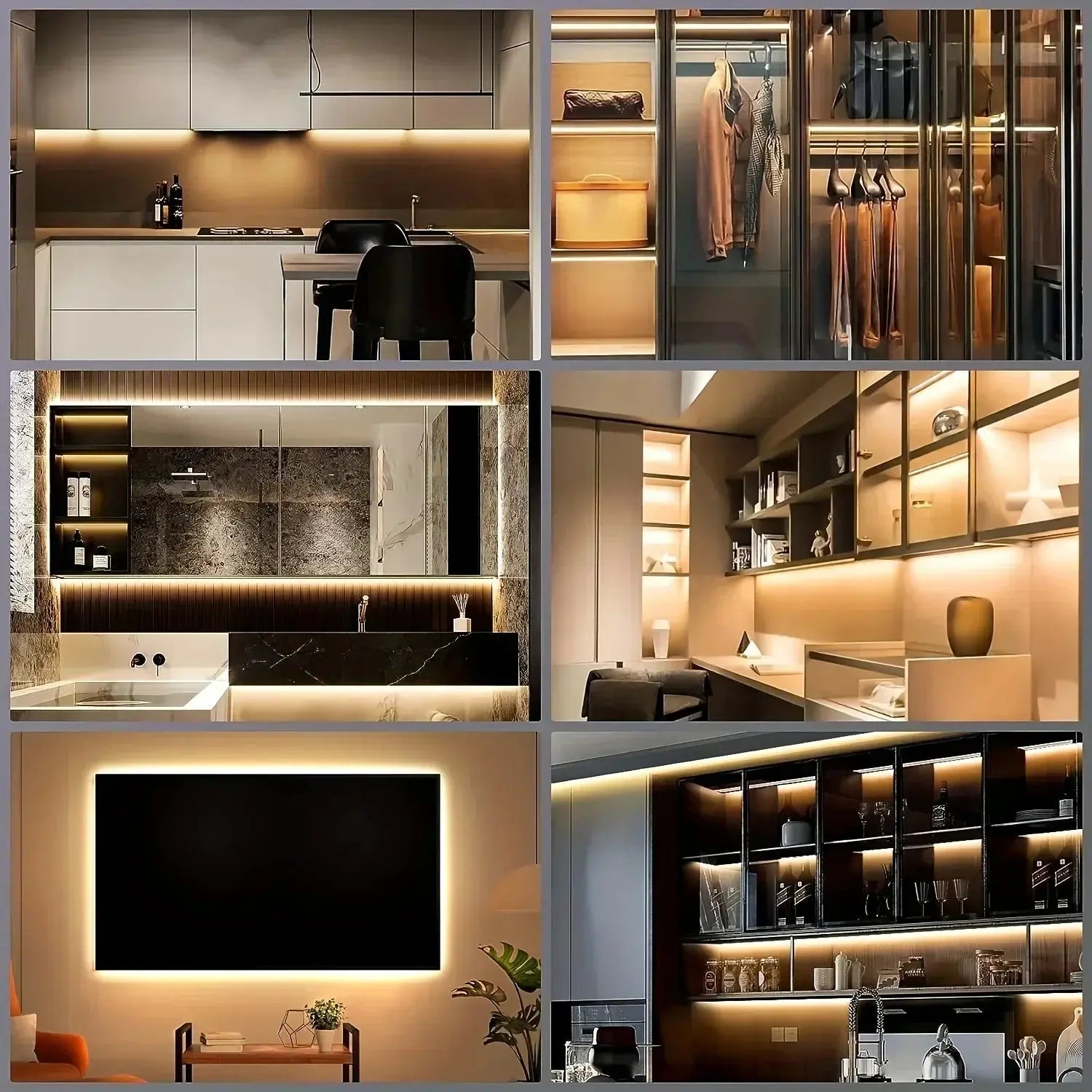 5V LED Light Strip Smart Dimmer Gesture Sensor Switch Control Easy to install Suitable For Living Room,Cupboard,Bedroom Lighting