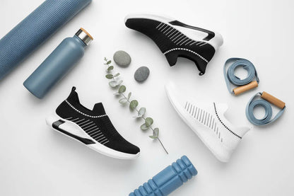 AllSeason FlyKnit Sneakers black white 43 TwinTilt Steel Pet Feeder