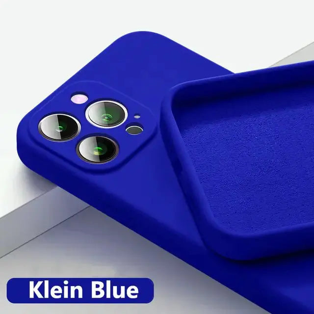 Astubia Square Liquid Silicone Phone Case for iPhone Klein iPhone 11 ProMax