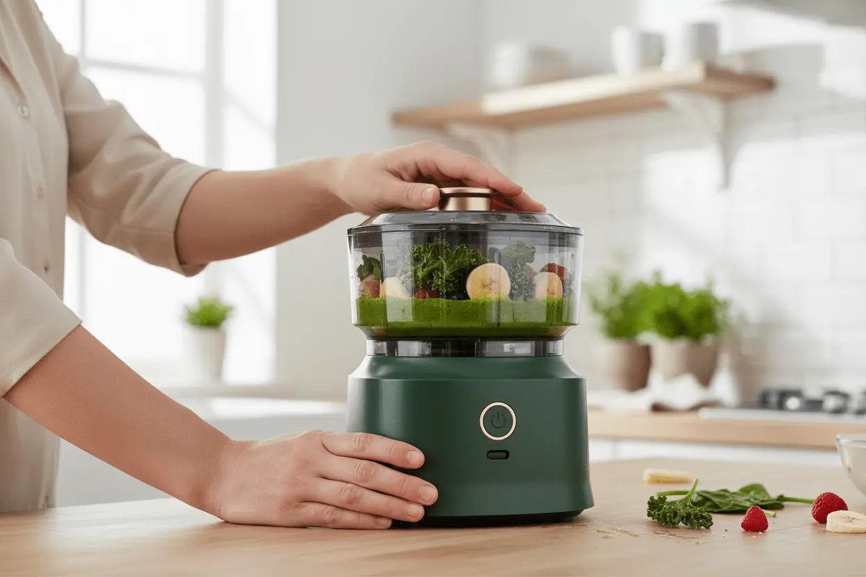 Automatic Electric Garlic Press TwinTilt Steel Pet Feeder