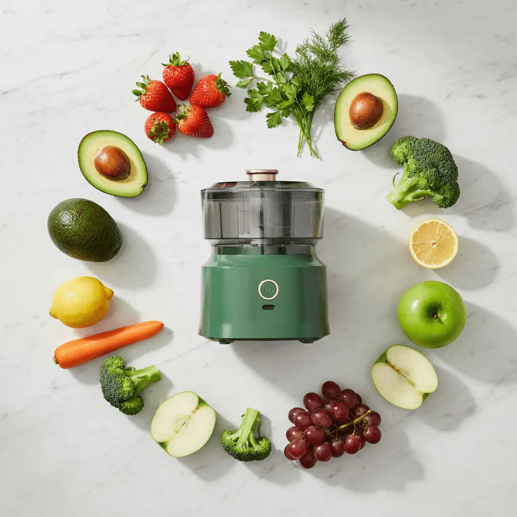 Automatic Electric Garlic Press TwinTilt Steel Pet Feeder