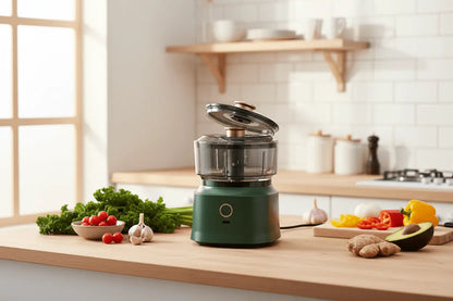 Automatic Electric Garlic Press TwinTilt Steel Pet Feeder