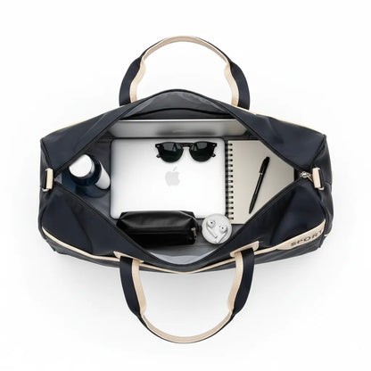 Fashionable Large Capacity Travel Bag for Men and Women Purple TwinTilt Steel Pet Feeder