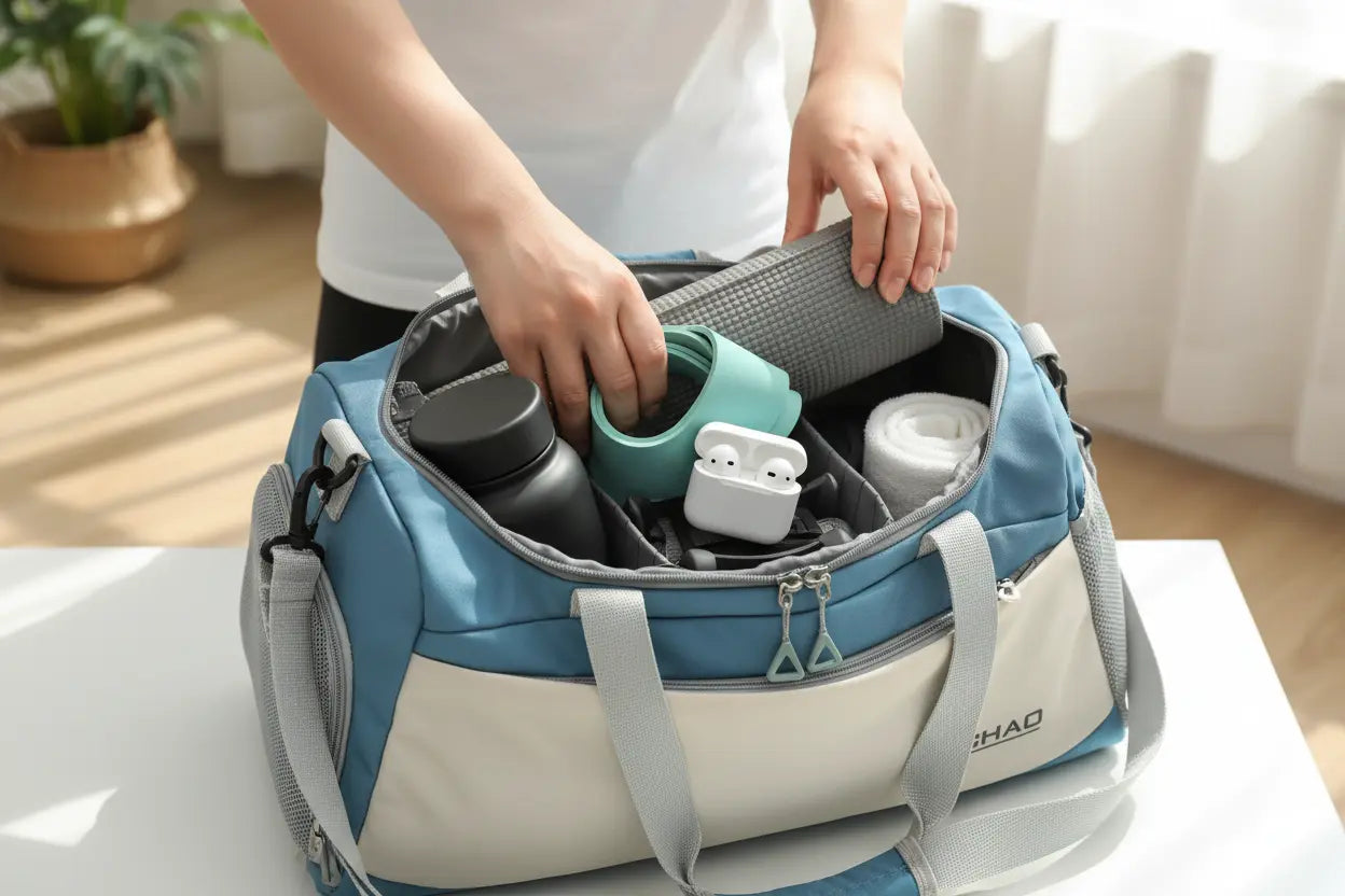 Fashionable Portable Yoga Sports Bag TwinTilt Steel Pet Feeder