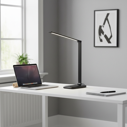 SleekTouch 5-Mode LED Lamp TwinTilt Steel Pet Feeder