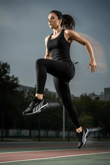 Chic Breeze Women's Sports Sneakers Black 36 TwinTilt Steel Pet Feeder