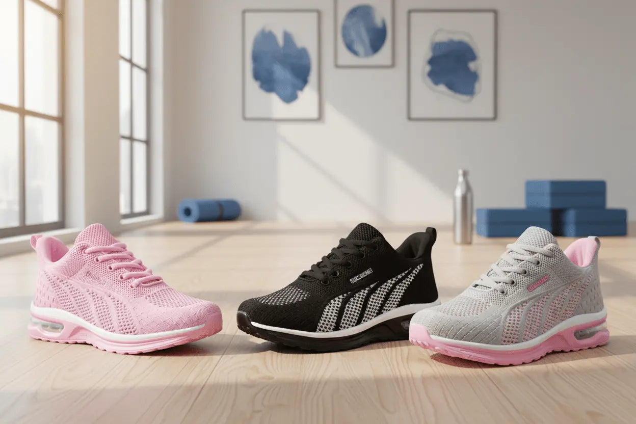 Chic Breeze Women's Sports Sneakers TwinTilt Steel Pet Feeder