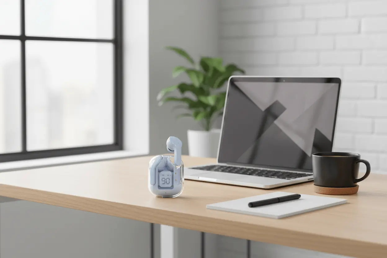 Colorful Sound Wireless Bluetooth Earbuds with Noise Canceling (One Pair) TwinTilt Steel Pet Feeder