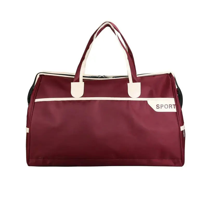 Fashionable Large Capacity Travel Bag for Men and Women Red TwinTilt Steel Pet Feeder