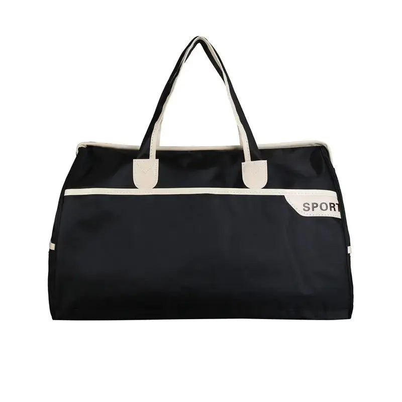 Fashionable Large Capacity Travel Bag for Men and Women Black TwinTilt Steel Pet Feeder