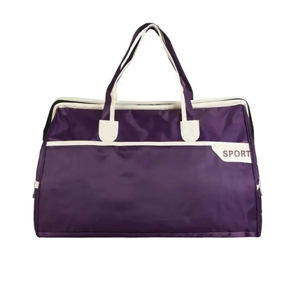 Fashionable Large Capacity Travel Bag for Men and Women Purple TwinTilt Steel Pet Feeder