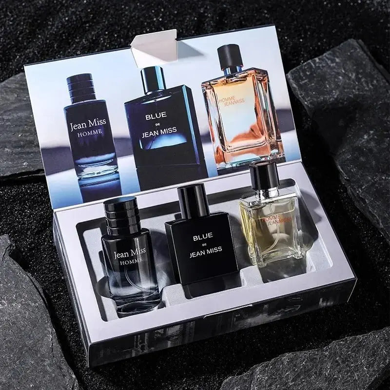 High Quality 90ml Men Perfume Hombre Gift Box 3pcs Set Colognes Scent Fascination Man Perfumes Masculinos Lasting Parfum Heren TwinTilt Steel Pet Feeder