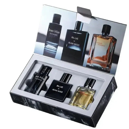 High Quality 90ml Men Perfume Hombre Gift Box 3pcs Set Colognes Scent Fascination Man Perfumes Masculinos Lasting Parfum Heren TwinTilt Steel Pet Feeder