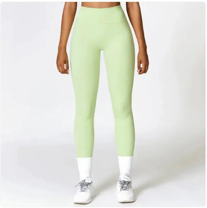 High-Waist Yoga Pants Apple Green Small TwinTilt Steel Pet Feeder