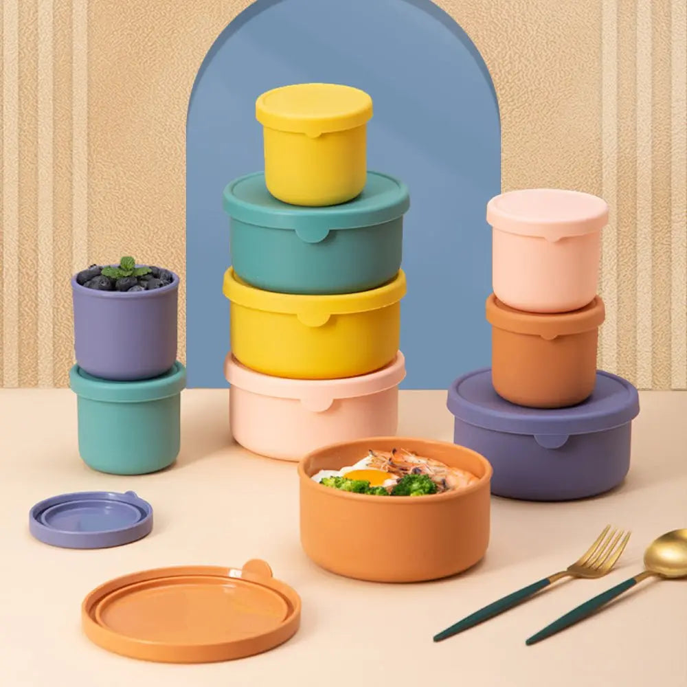 Leak-Proof Silicone Bento Box For Kids - No BPAs, No Chemical Dyes, Microwave & Dishwasher Safe!, Christmas, Halloween, Thanksgiving Day Gift TwinTilt Steel Pet Feeder