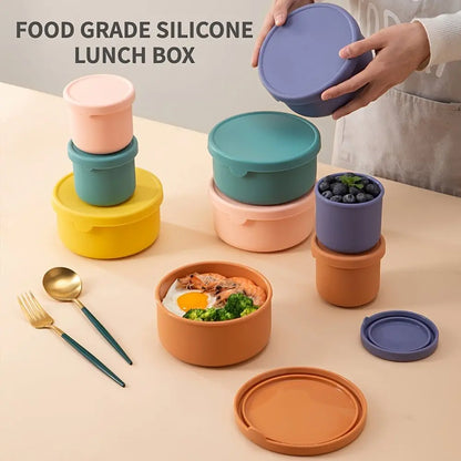 Leak-Proof Silicone Bento Box For Kids - No BPAs, No Chemical Dyes, Microwave & Dishwasher Safe!, Christmas, Halloween, Thanksgiving Day Gift TwinTilt Steel Pet Feeder