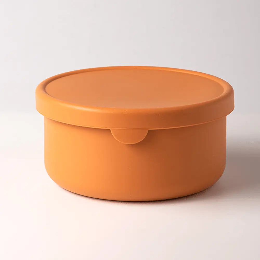 Leak-Proof Silicone Bento Box For Kids - No BPAs, No Chemical Dyes, Microwave & Dishwasher Safe!, Christmas, Halloween, Thanksgiving Day Gift L 700ML Orange TwinTilt Steel Pet Feeder