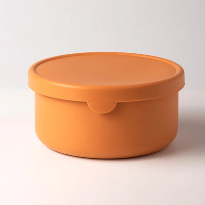 Leak-Proof Silicone Bento Box For Kids - No BPAs, No Chemical Dyes, Microwave & Dishwasher Safe!, Christmas, Halloween, Thanksgiving Day Gift L 700ML Orange TwinTilt Steel Pet Feeder