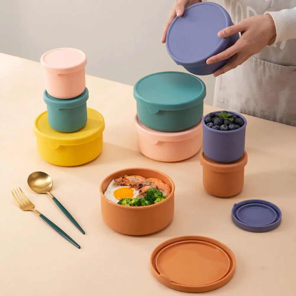 Leak-Proof Silicone Bento Box For Kids - No BPAs, No Chemical Dyes, Microwave & Dishwasher Safe!, Christmas, Halloween, Thanksgiving Day Gift TwinTilt Steel Pet Feeder