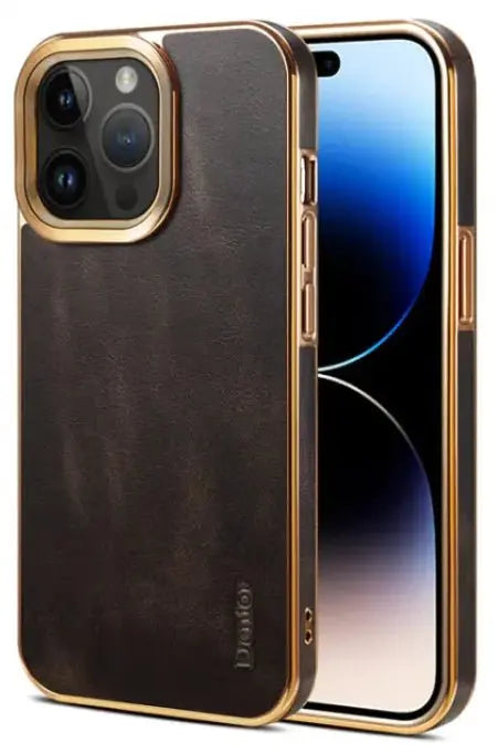 Leather Protective Phone Case Black Iphone 13 Pro Max TwinTilt Steel Pet Feeder