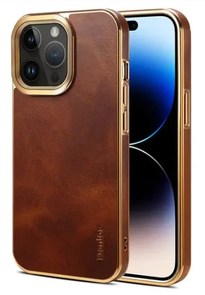 Leather Protective Phone Case Black Iphone 14 Pro Max TwinTilt Steel Pet Feeder