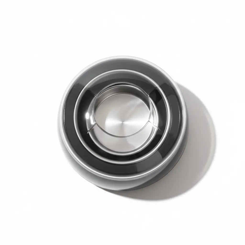 LULAA Electric Wax Warmer and Heater for Soft Paraffin for Hair Removal with Adjustable Temperature for Salon Quality for Home Black EU Plug TwinTilt Steel Pet Feeder