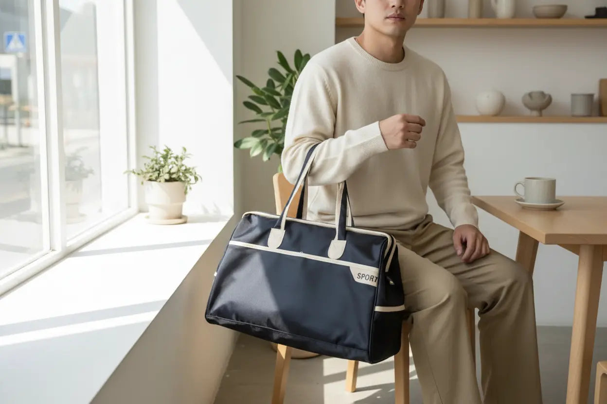 Fashionable Large Capacity Travel Bag for Men and Women Purple TwinTilt Steel Pet Feeder