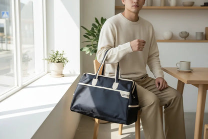 Fashionable Large Capacity Travel Bag for Men and Women Purple TwinTilt Steel Pet Feeder