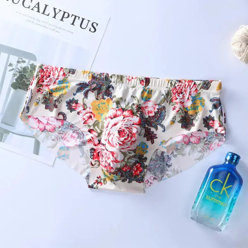 Men's Ice Silk Underwear for Summer Comfort Rice flag XL TwinTilt Steel Pet Feeder