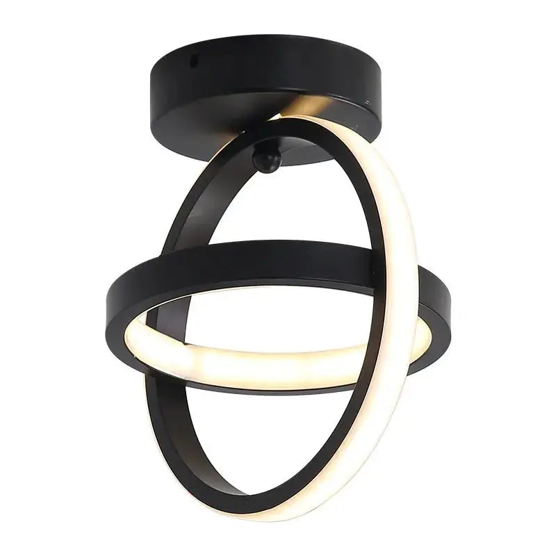 Modern LED Corridor and Entrance Ceiling Light Black White light TwinTilt Steel Pet Feeder