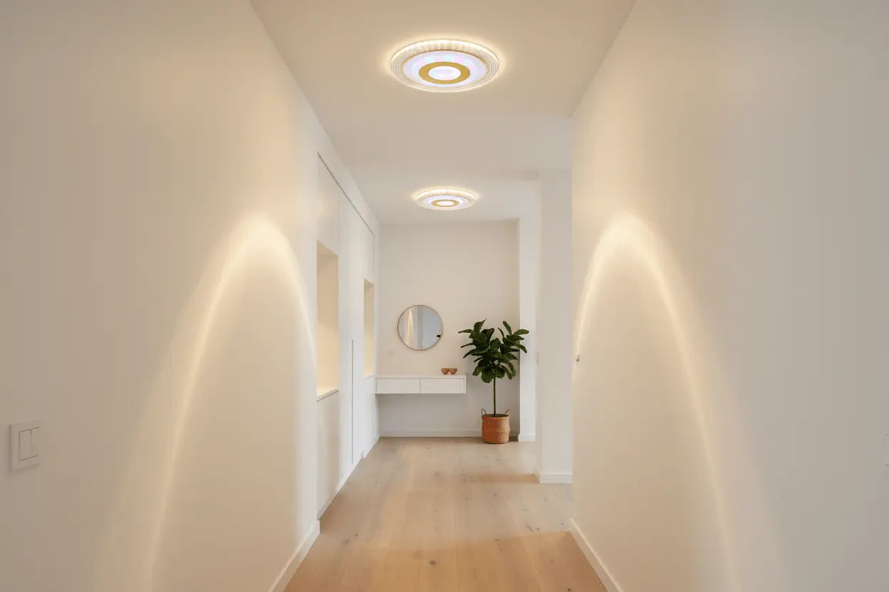 Modern Minimalist Corridor Ceiling Spotlight Light TwinTilt Steel Pet Feeder