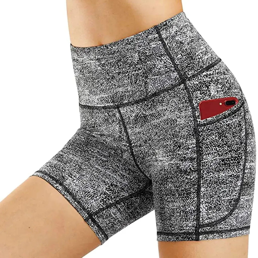 New Women's Yoga Fitness Running Shorts Grey S TwinTilt Steel Pet Feeder