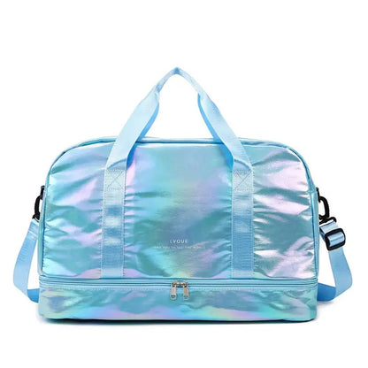 PearlFit Sports Traveler Pearlescent blue TwinTilt Steel Pet Feeder