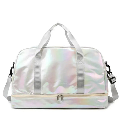 PearlFit Sports Traveler Pearlescent white TwinTilt Steel Pet Feeder