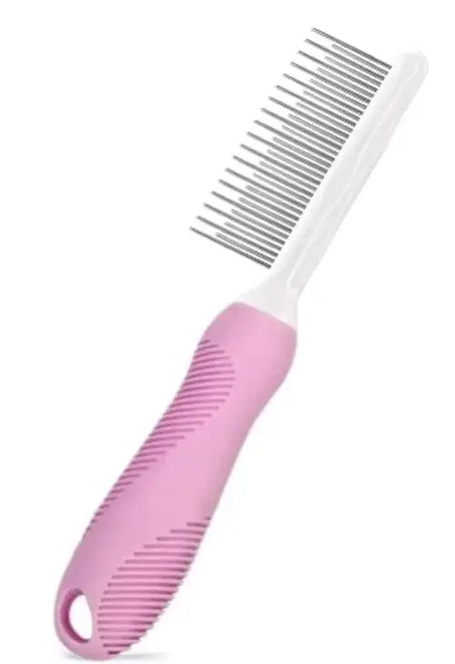 Pet Grooming Needle Comb for Cleaning Fur (Single Piece) pink TwinTilt Steel Pet Feeder