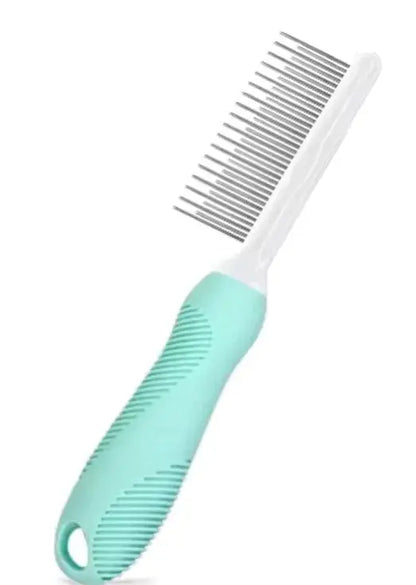 Pet Grooming Needle Comb for Cleaning Fur (Single Piece) green TwinTilt Steel Pet Feeder
