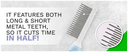 Pet Grooming Needle Comb for Cleaning Fur (Single Piece) green TwinTilt Steel Pet Feeder