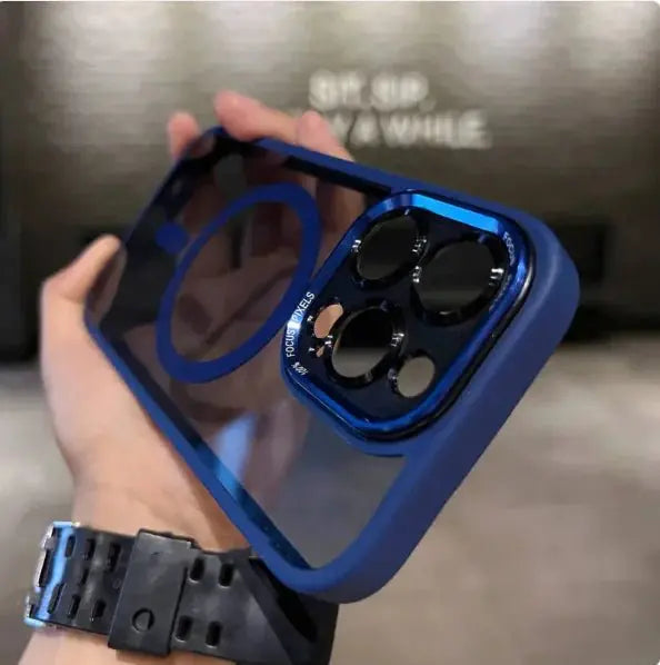 Phone Case Navy Blue IPhone 16 TwinTilt Steel Pet Feeder