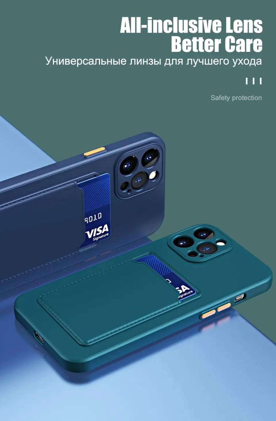 Plånboksfodral i Silikon för iPhone – Korthållare TwinTilt Steel Pet Feeder