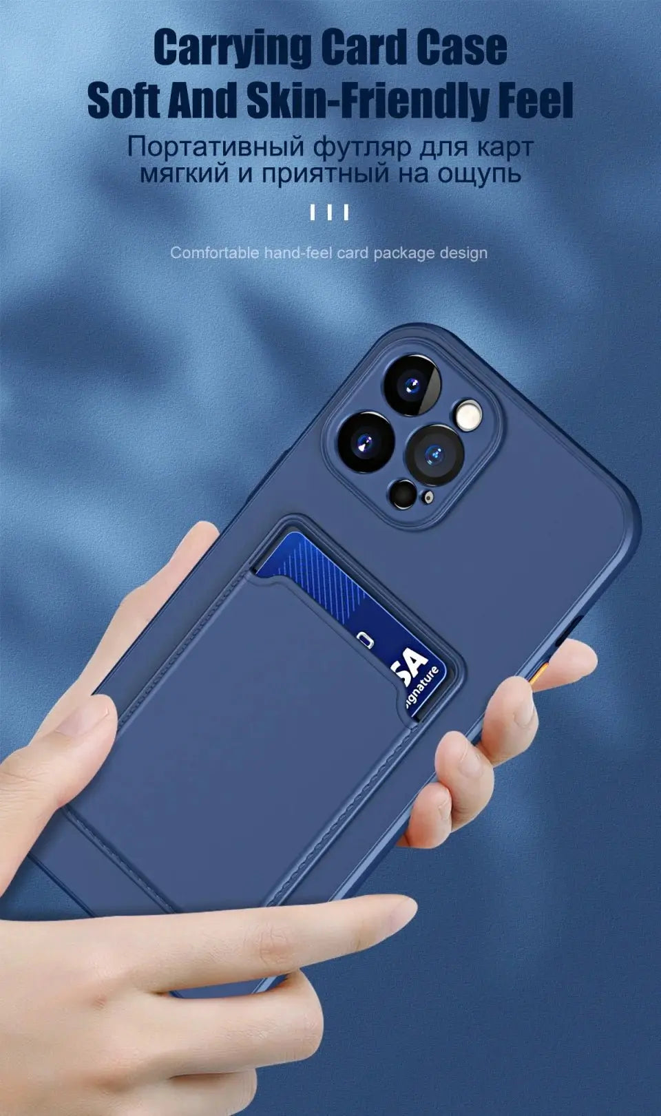 Plånboksfodral i Silikon för iPhone – Korthållare TwinTilt Steel Pet Feeder