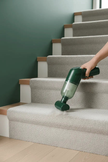 Portable Pet Hair Vacuum Cleaner Green TwinTilt Steel Pet Feeder