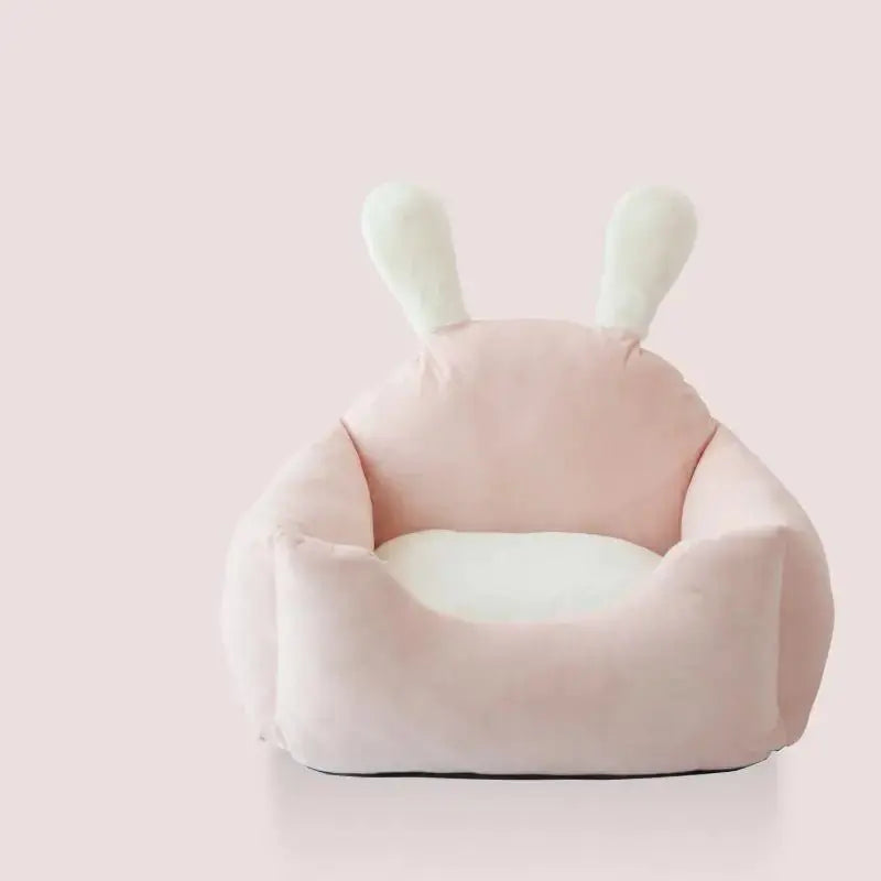 Universal Dog Bed with Washable Cushion for Pets Pink M TwinTilt Steel Pet Feeder