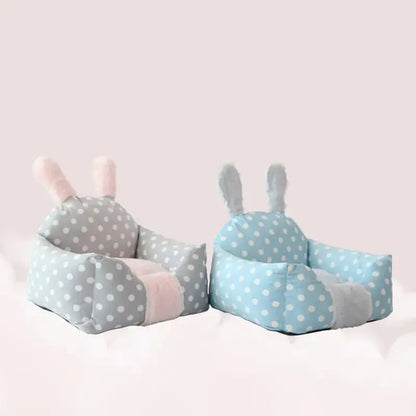 Universal Dog Bed with Washable Cushion for Pets Grey wave point S TwinTilt Steel Pet Feeder